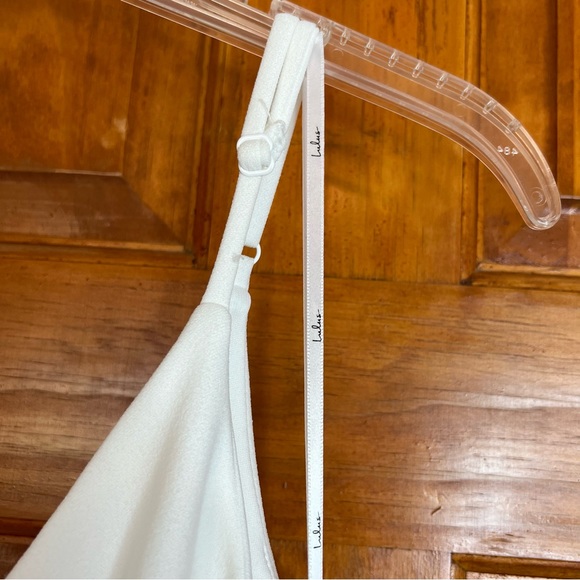 Lulu's "Infinite Glory" White Skinny Strap Flare Hem Maxi Dress Women's Medium - Picture 6 of 12